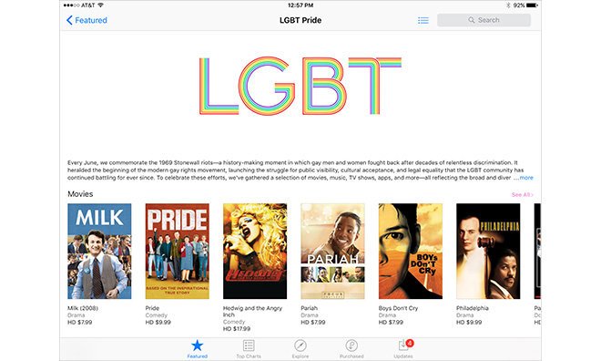 Apple создала в iTunes раздел с ЛГБТ-контентом - Изображение 1 Apple создала в iTunes раздел с ЛГБТ-контентом - Изображение 1
