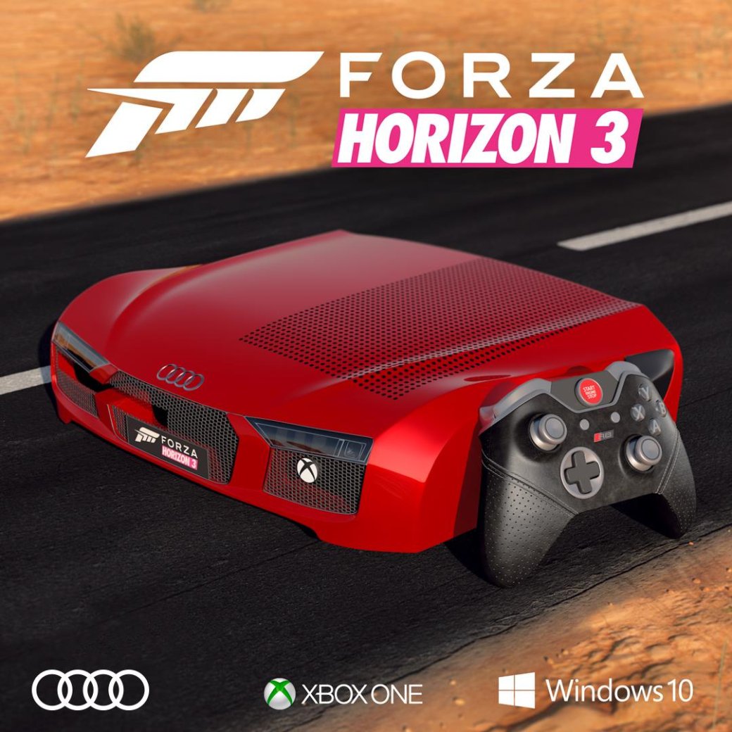 Немцы получат потрясающе уродливый Xbox One S в стиле Forza Horizon 3. - Изображение 1 Немцы получат потрясающе уродливый Xbox One S в стиле Forza Horizon 3. - Изображение 1