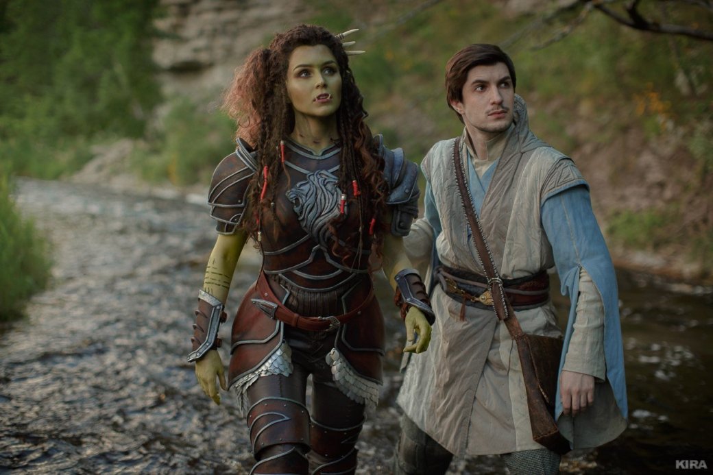 Косплей дня: молодой маг Кадгар и полуорчиха Гарона из фильма Warcraft. - Изображение 13