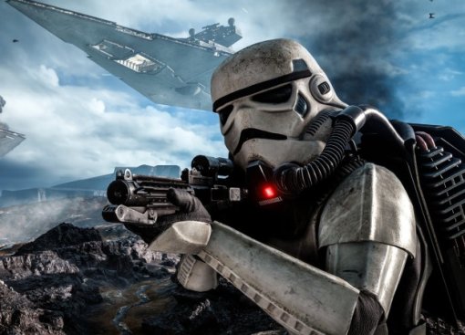 Гифка дня: мертвый, но опасный штурмовик в Star Wars Battlefront